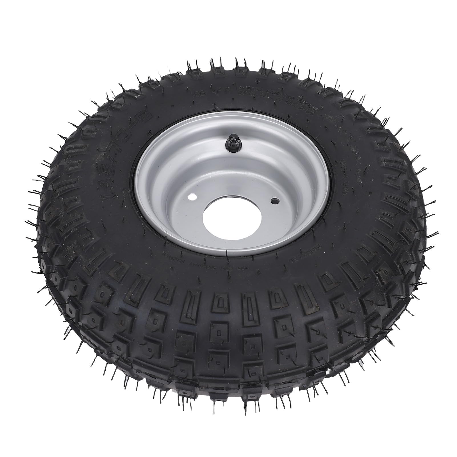 Akozon Off Road Wheel 145x70-6 6 Zoll 3 Bolzen Nicht-Slip-Explosions-Proof-Reifen mit Hub für Bike ATV Quad Go Kart