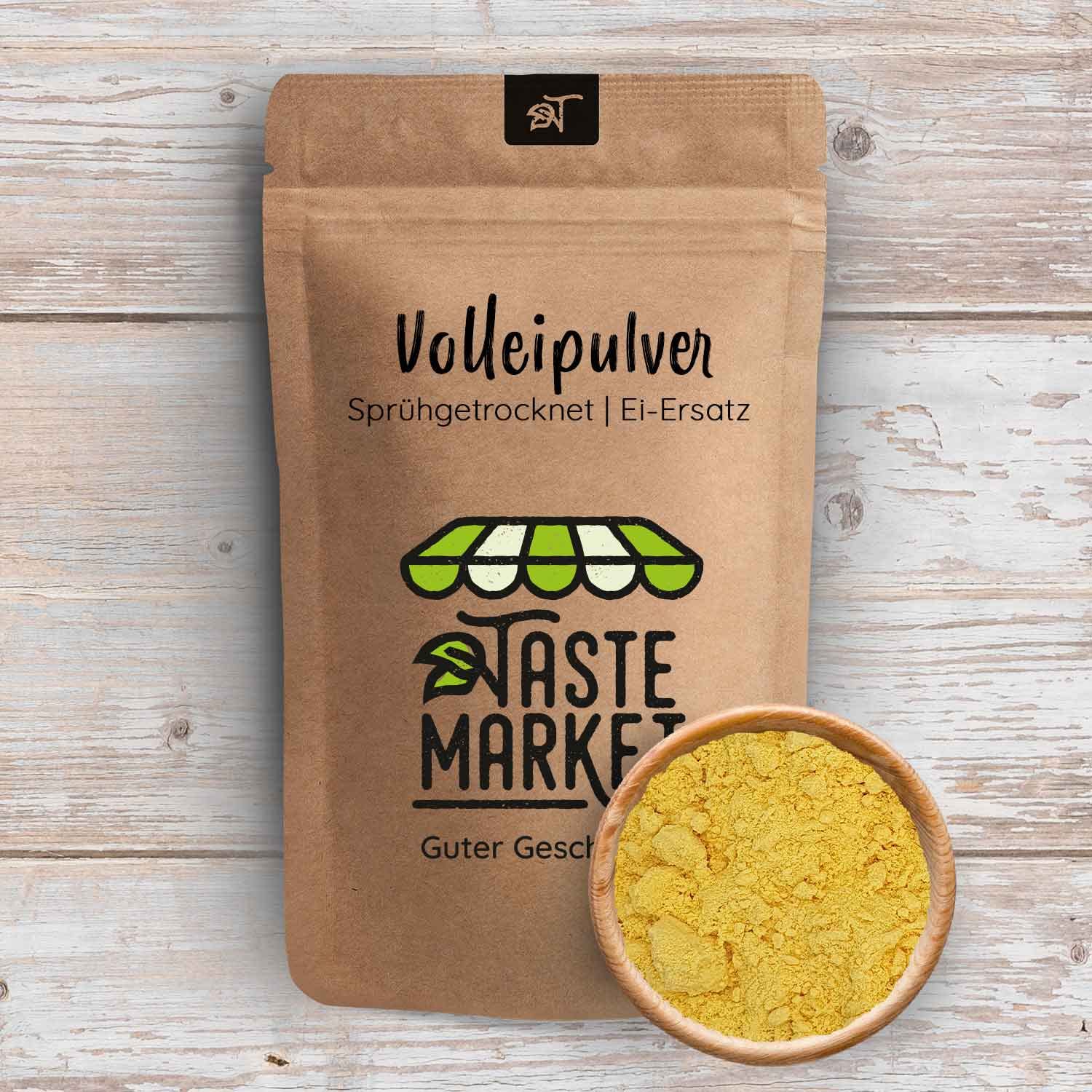 Volleipulver 1kg – Sprühgetrocknetes Vollei – Ei Ersatz & Trockenei für Rührei Backen Kochen – TASTE MARKET