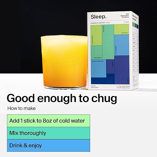 Miniatura 5 de Sleep Aid Powder - Bebida calmante para un sueño profundo con azafrán liposomal, magnesio y PharmaGABA, suplemento natural sin melatonina para