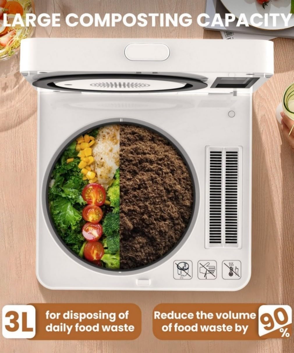 Inserting the inner bucket into the composter