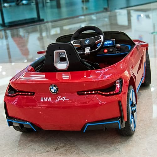 Miniatura 6 de Bopilon Vehículo eléctrico para niños con licencia BMW I4 para niños, vehículos eléctricos con control remoto de 12 V para niños y niñas, 2