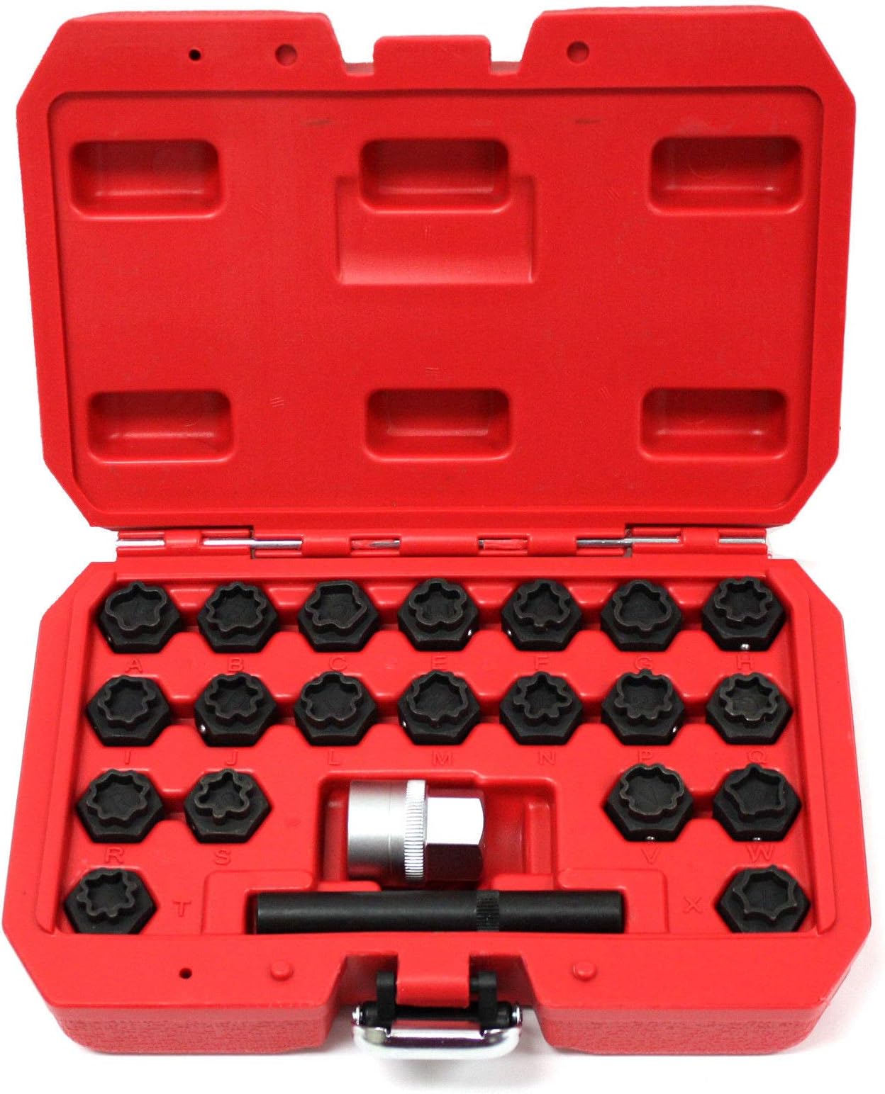 M2 Outlet 22 Piece Wheel Locking Key Set for Audi Anti-Theft Wheel Rim Lug Nut Master Removal