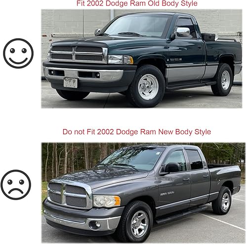 Miniatura 6 de APSVE Conjunto de faros compatible con Dodge Ram 1500 1994-2001, RAM 2500 3500 94-02 (modelos no deportivos) con luces de esquina con bombilla, lado