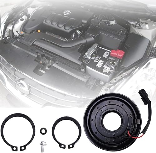 Miniatura 5 de Kit de ensamblaje de embrague del compresor del AC, bobina de rodamiento de polea de placa 92600JA00A, reemplazo para Nissan Altima y Nissan Sentra