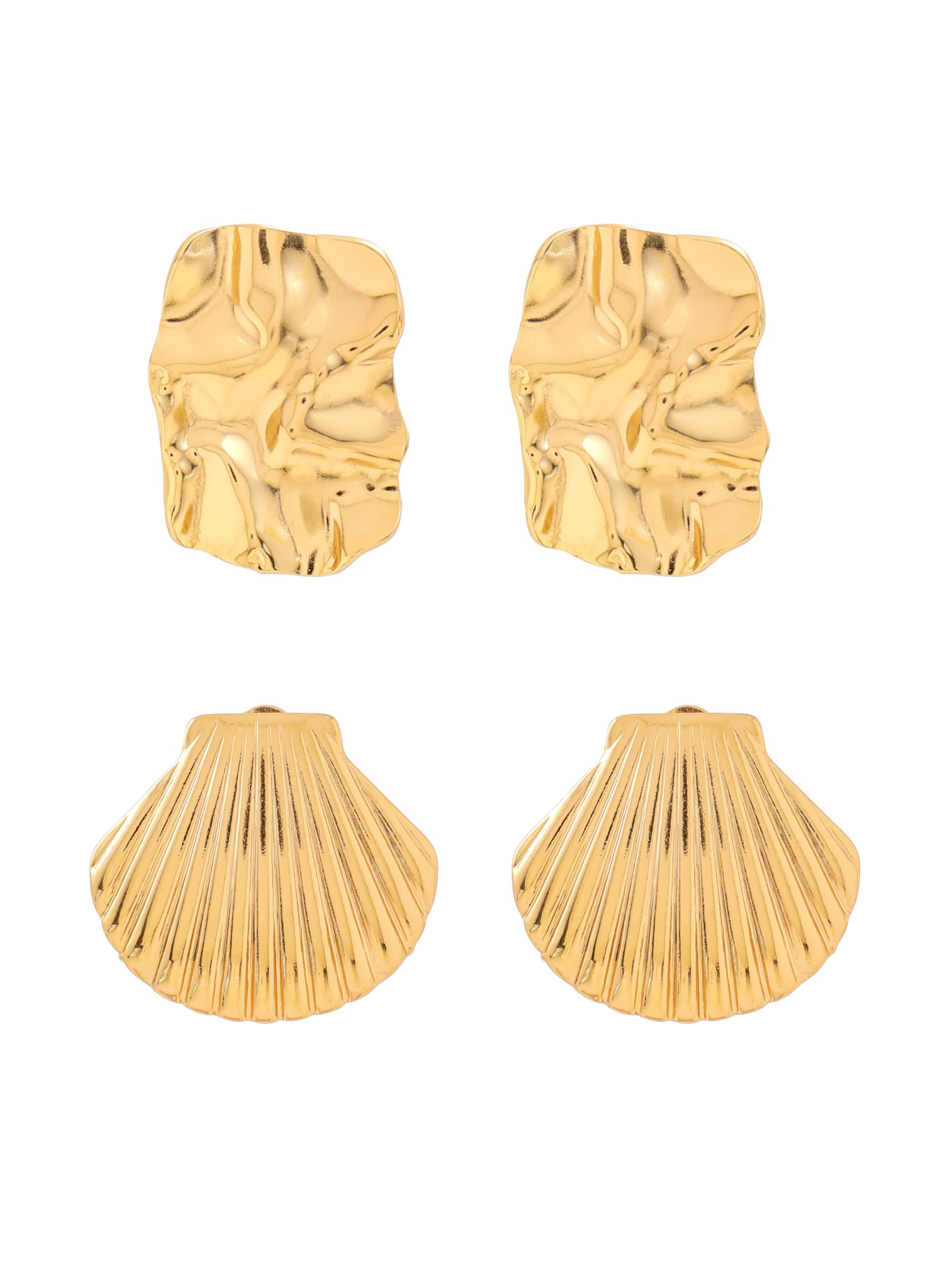 Power Edit Collection | Stainless Steel Drop Earrings For Women And Girls | Gold Colour | Anniversary Birthday Gifts