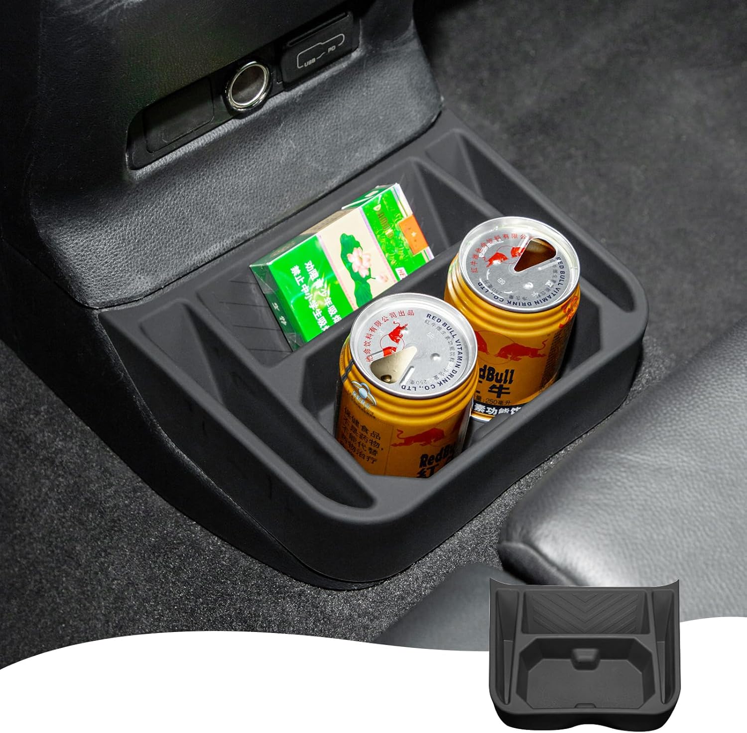 Rear Aisle Storage Box for 2024-2025 2026 Toyota Land Cruiser 250 & 1958 Prado LC250 J250 Silicone Organizer Under Air Vent Organizer Interior Decorative Supplies Tuning Accessories