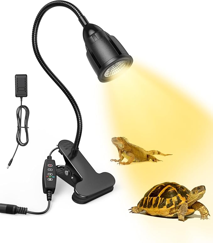 Honpal 26W LED Reptile Light UVA UVB Tortoise Lamp with DimmerTimer