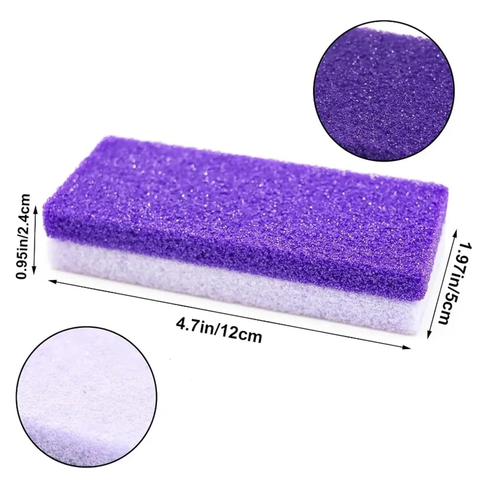 Piedra Pómez for El Cuidado De Los Pies, Depurador Piel Muerta Doble Cara 2 En 1 for Removedor Manos Y Cuerpo(10Pcs)