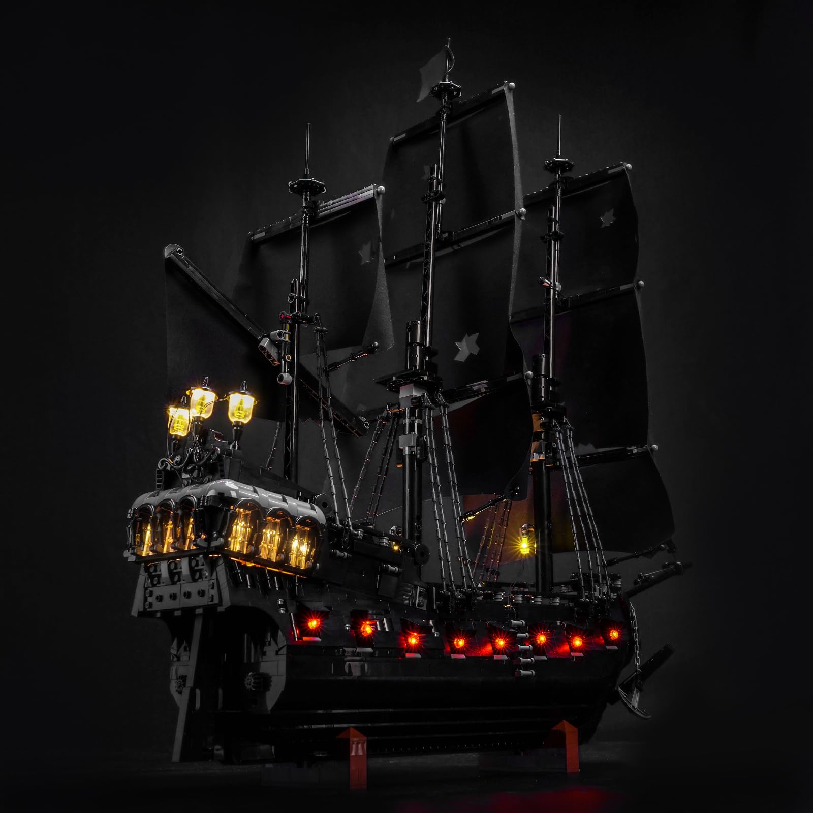Remote Control Light Kit Compatible with Lego Captain Jack Sparrow's Pirate Ship 10365 (No Model)