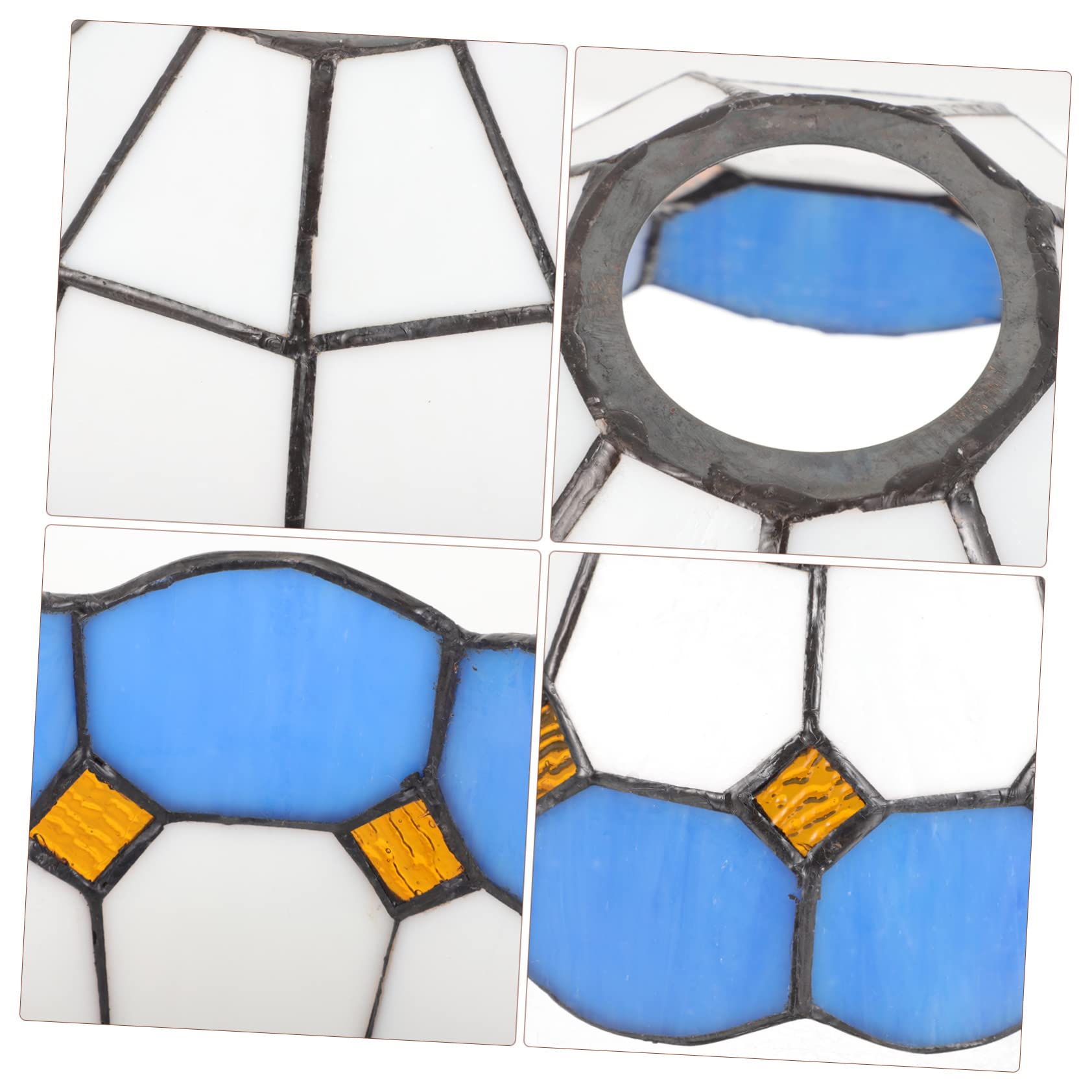Paralume in Blu Decorativo per Lampada da Tavolo, Salotto