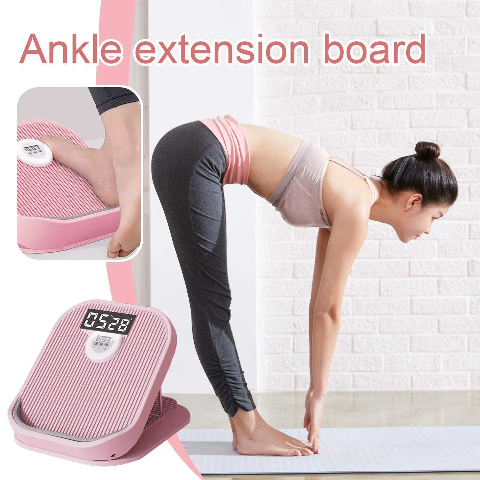 Ankle Stretch Board, elektryczna regulowana deska do incline, 16-Portable Exercise Wedge Ramp, Stretch and Flexibility Trainer dla mężczyzn i kobiet, 400 kg