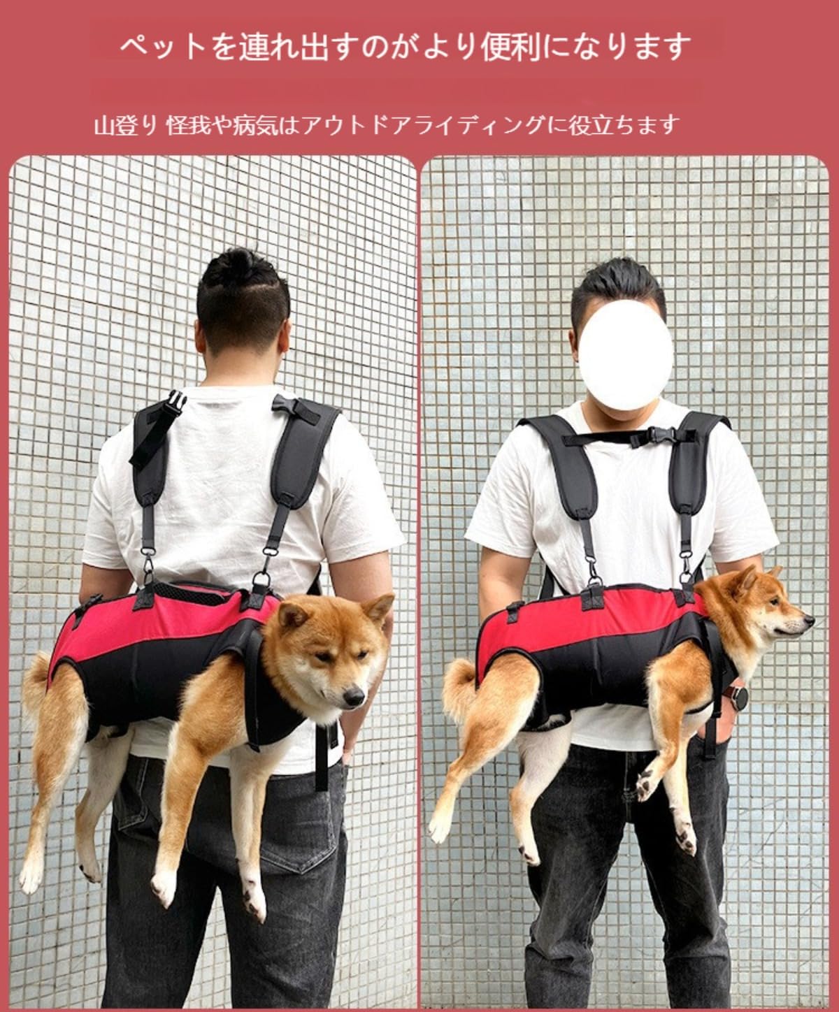 Amazon.co.jp: 中大型犬用リュックサック、ペット ペットキャリー