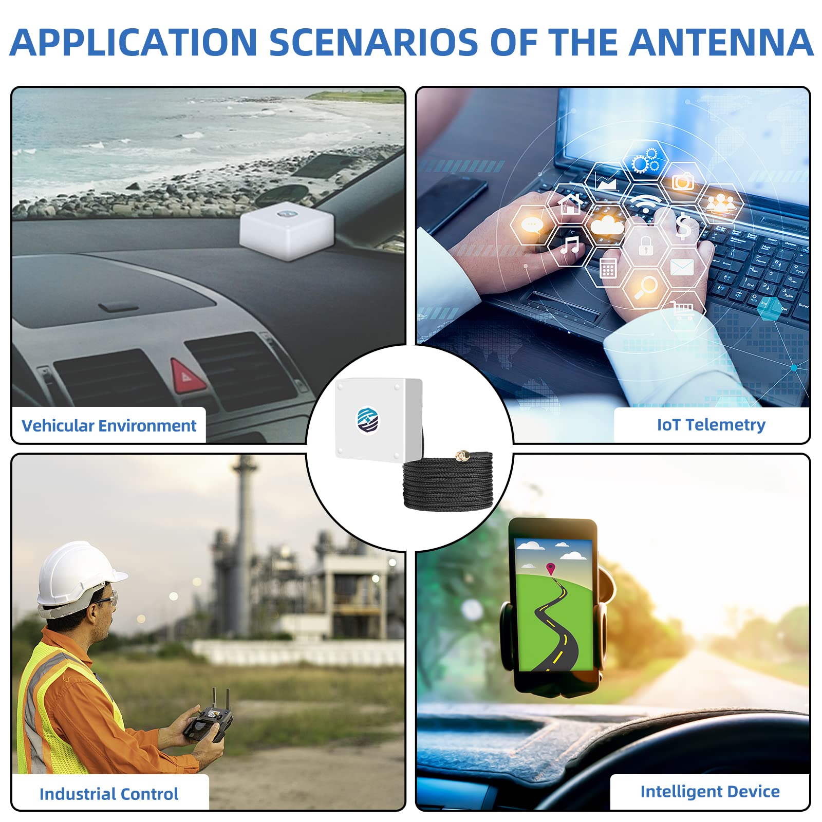 Śruba anteny GNSS i mocowanie samoprzylepne 3M SMA męski GPS GLONASS BEIDOU GAILEO L1 pasmo 1561-1602 MHz