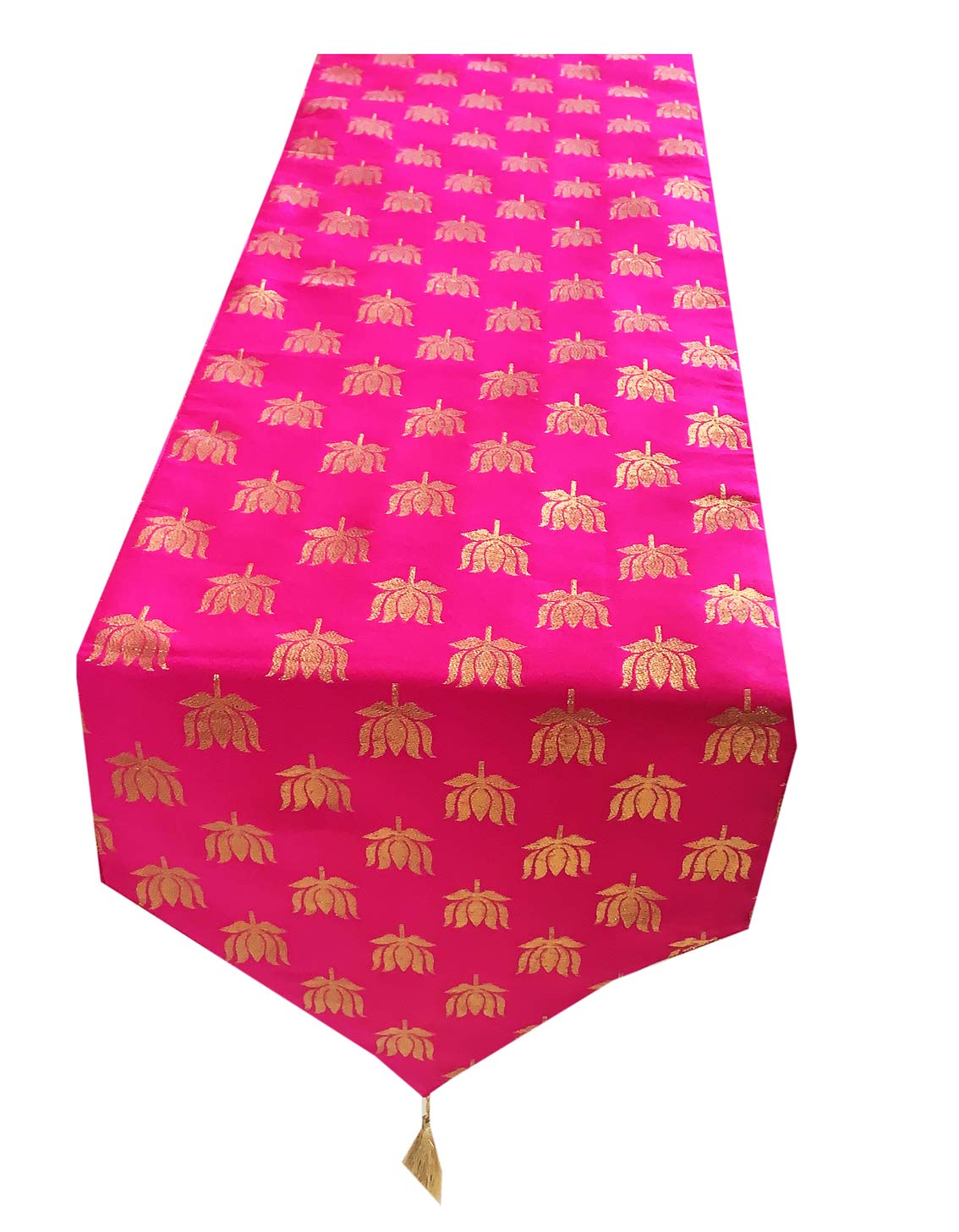 Pink Parrot Silk Table Runner - 12x70 Inch -28