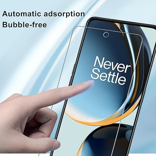 Miniatura 8 de Paquete de 4 protectores de pantalla de vidrio templado de dureza 9H, antiarañazos, antihuellas, sin burbujas, para OnePlus Nord N30 5G