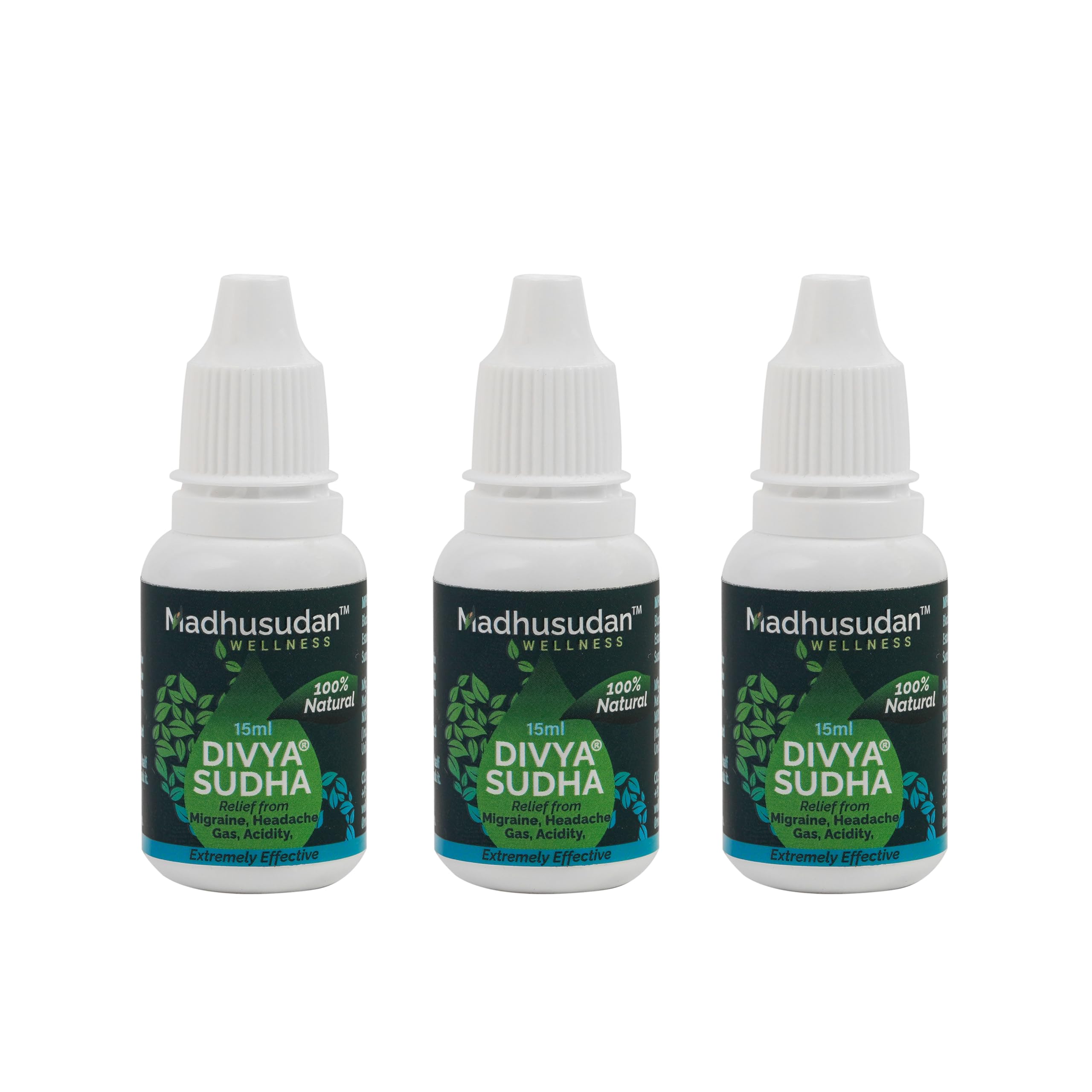 Divyasudha Gas Acidity (15ml Each) |Pack of 3| - Ayurvedic Natural Drop for Quick Relief from Gas Acidity & Migraine Headache (B0CFF5KD71) Amazon Price History, Amazon Price Tracker