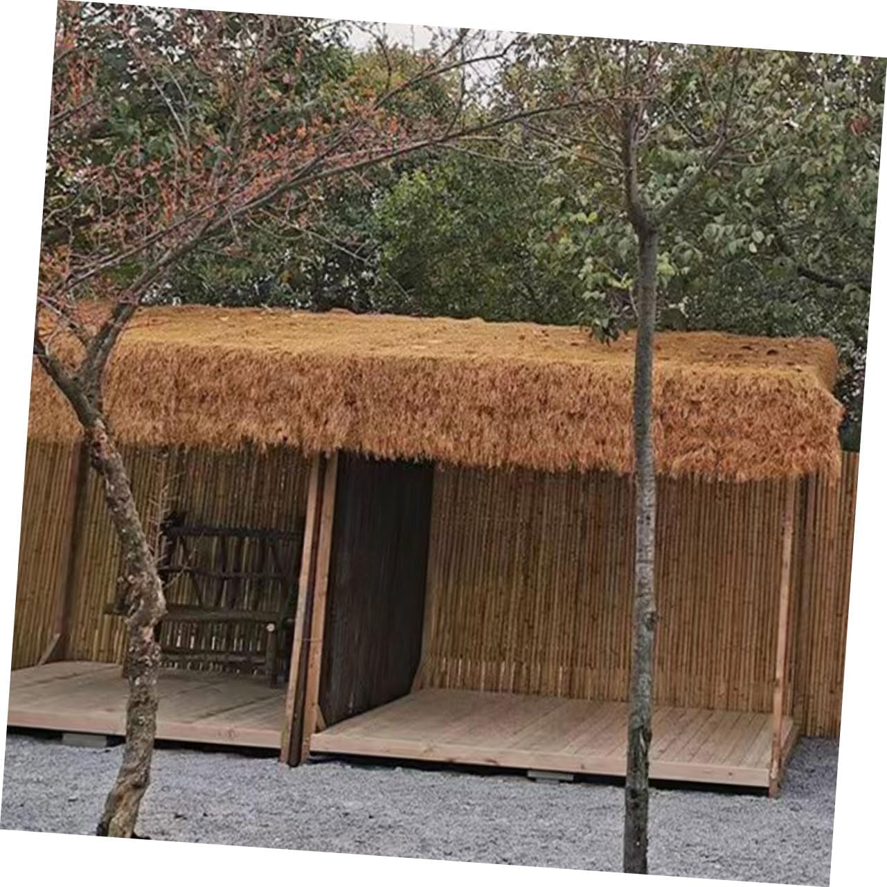 Realistic Fake Thatch Roofing Decor Straw Roof Thatch for Tiki Bar Hut Party Garden Fence Patio DIY Crafts