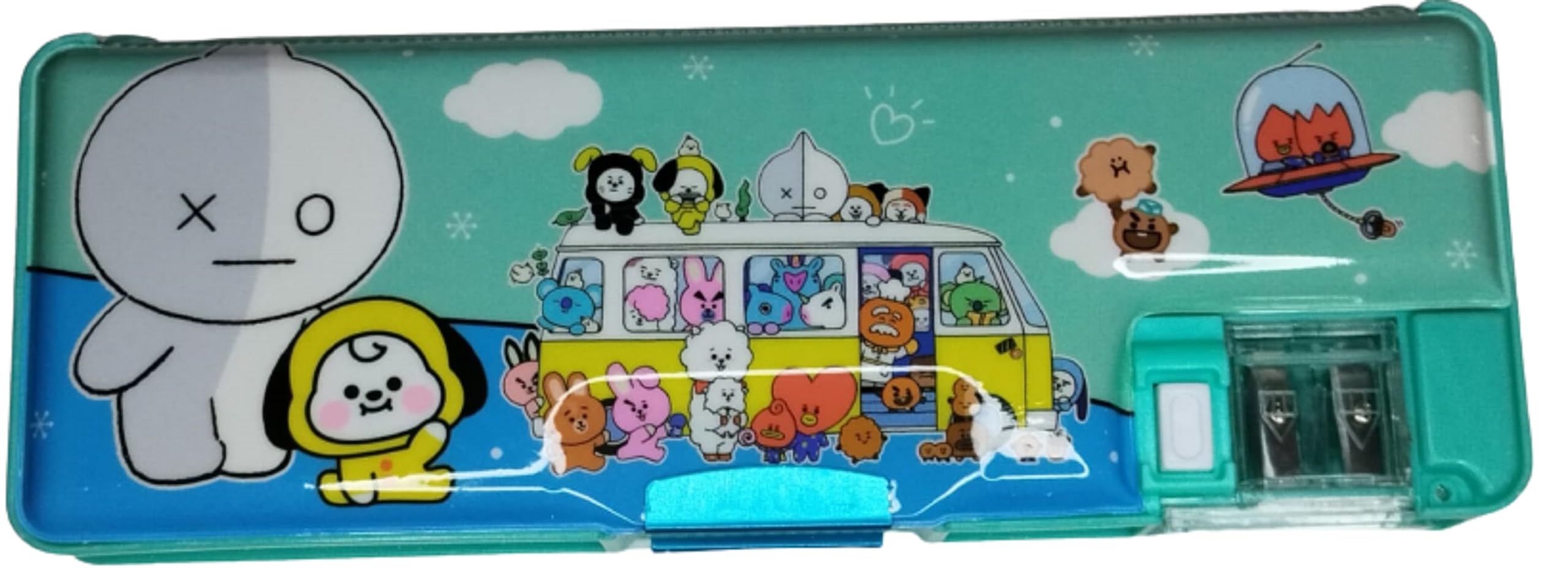 Peeplvalue Multipurpose Pencil Box with LED Light/Lamp and Double Sharpener for Kids-Return Gift (Unicorn in Bus) (B0CBXZ4LC6) Amazon Price History, Amazon Price Tracker
