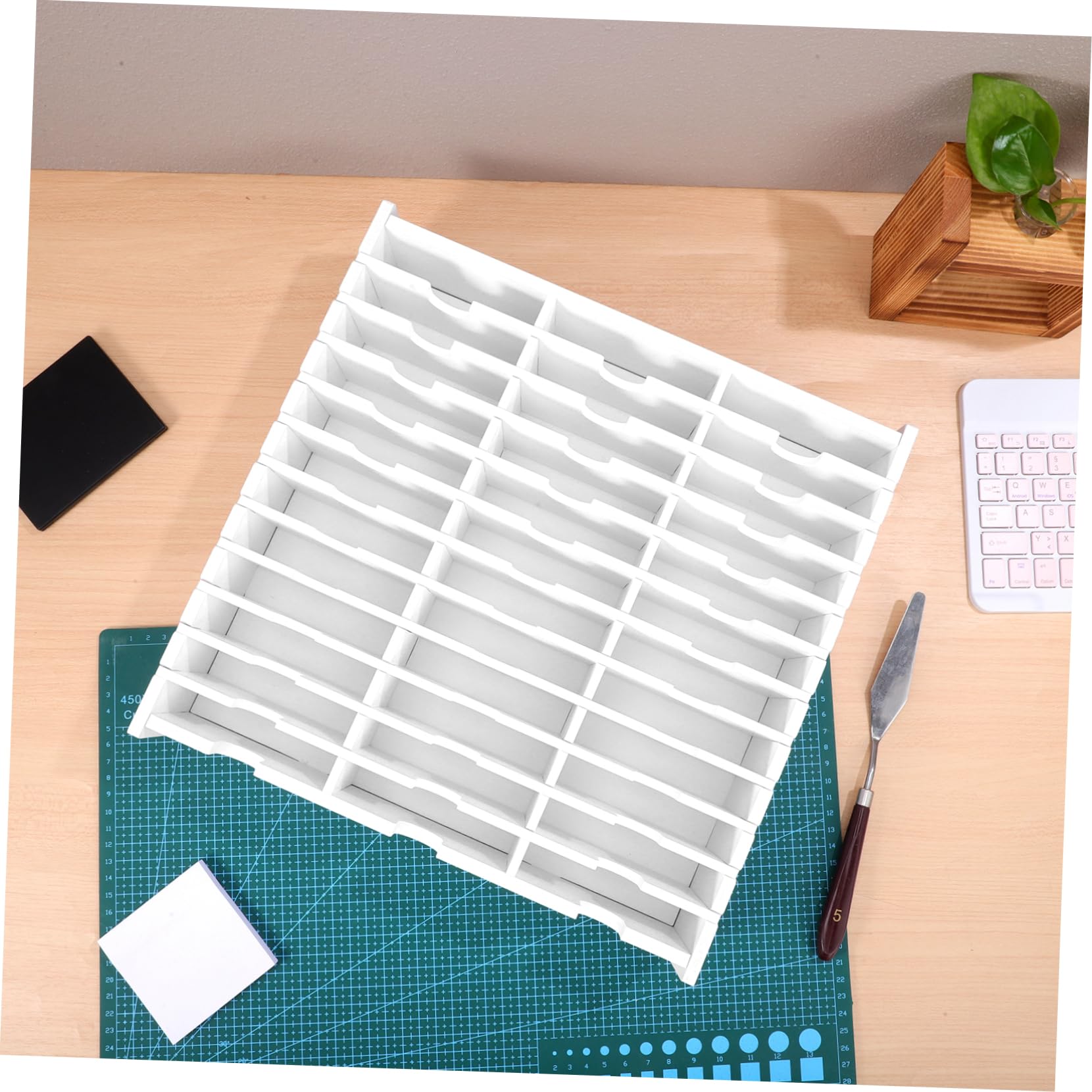Scatola Porta Oggetti per CD e Dvd in Pvc Bianco, Scatola di Immagazzinaggio Resistente che Protegge i Dischi Riducendo Collisioni e Schiacciamenti, come Regalo