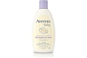 Aveeno Baby Calming Comfort Bath Wash - Gentle and Soothing Cleanser for Sensitive Baby Skin