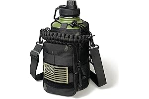 Military Green Gallon Gear: 64oz Water Bottle for Gym, Hike, Workout
