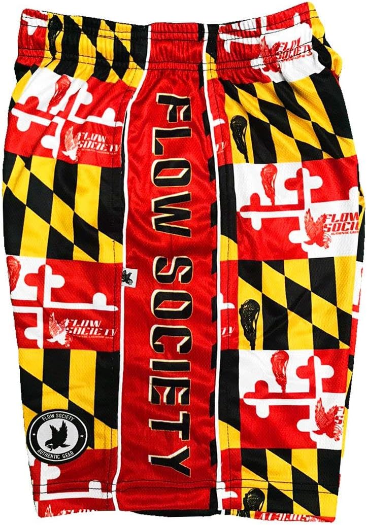Flow Society Maryland Boys Lacrosse Shorts - LAX - Lacrosse - Kids Athletic - Basketball - Baseball - Hockey - Football - Image 3