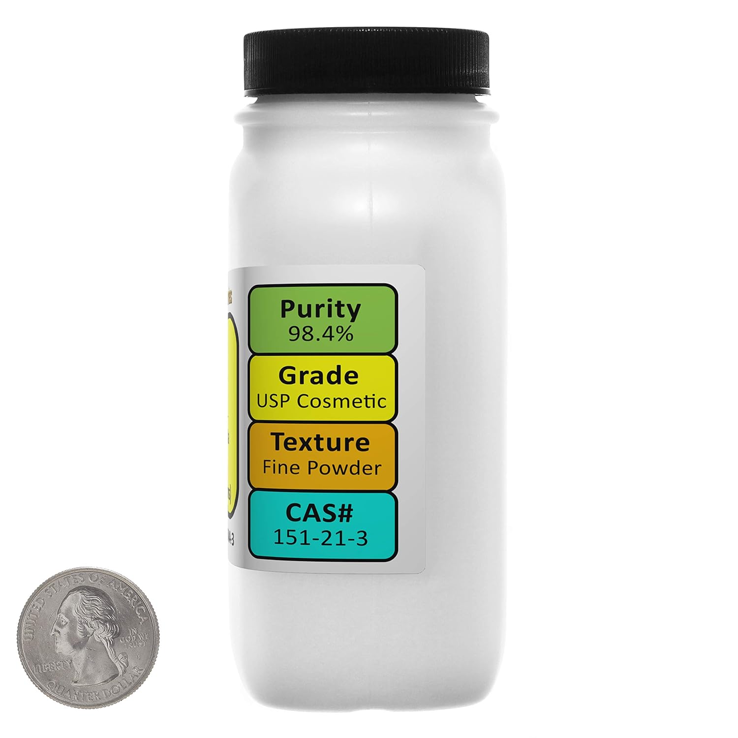 Sodium Dodecyl Sulfate [CH3(CH2) 11OSO3Na] 98.4% USP Cosmetic Grade Powder 6 Oz in Two Bottles