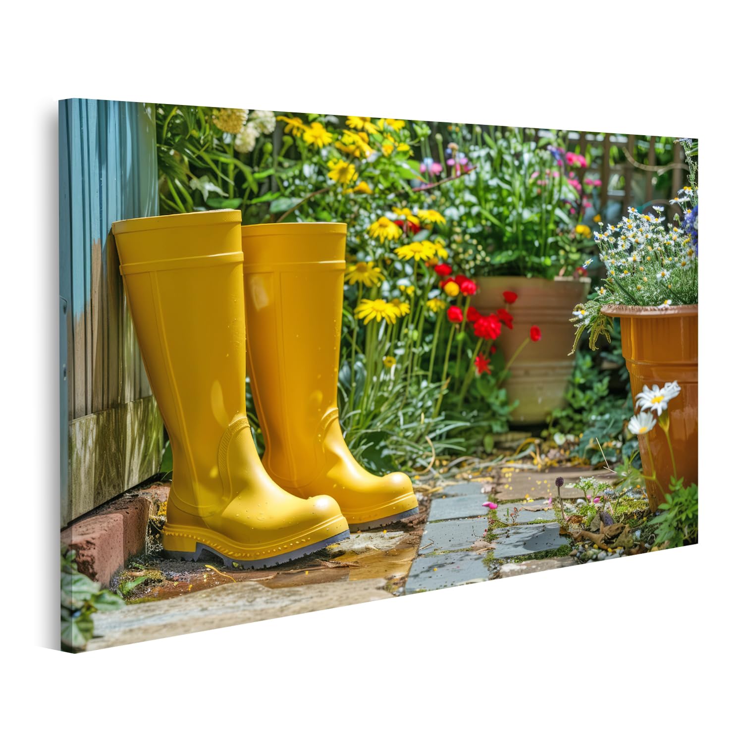 Image sur toile jardin de printemps pour cacher les imperfections murales