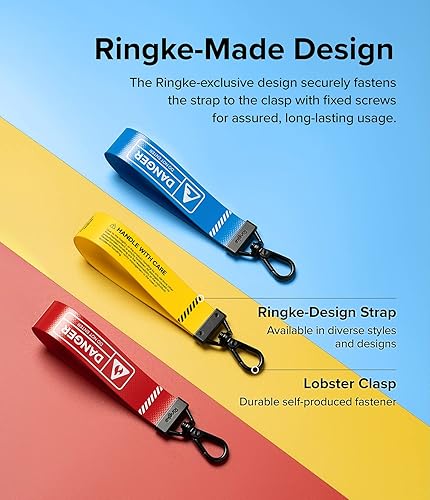 Miniatura 5 de Ringke Llavero con correa, llavero duradero resistente a desgarros compatible con llaves, auriculares, cámaras