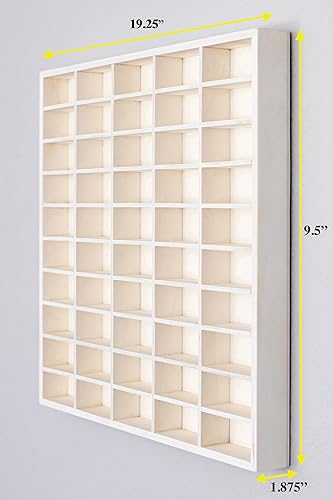 Miniatura 2 de Estante de exhibición para automóvil ruedas calientes de madera para montaje en pared, caja de cerillas y funda fundida a presión para 50 autos