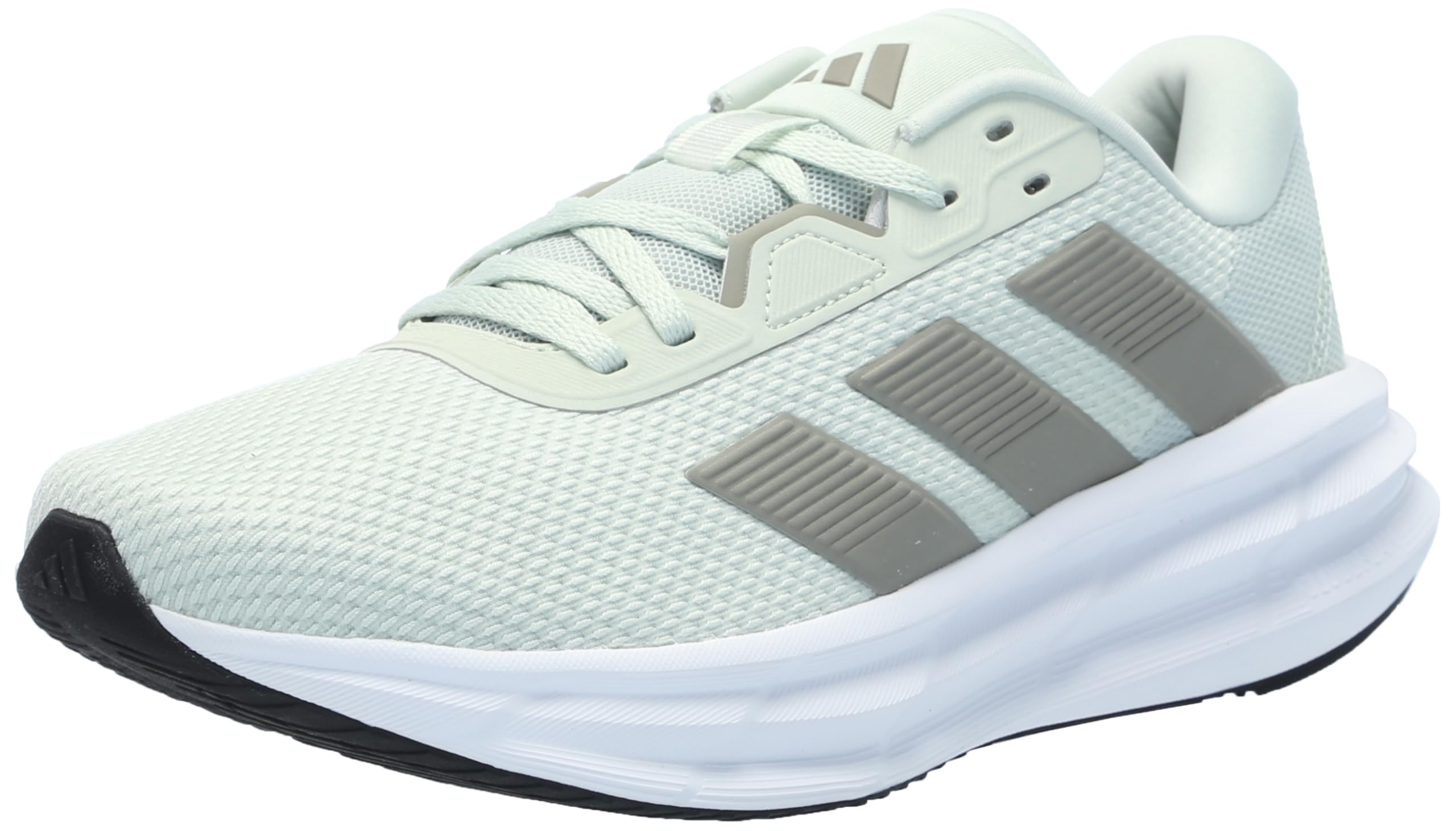 adidas Damen Galaxy 7 Running Sneaker, Leinengrün/Silber Kieselstein/Schwarz, 42 2/3 EU