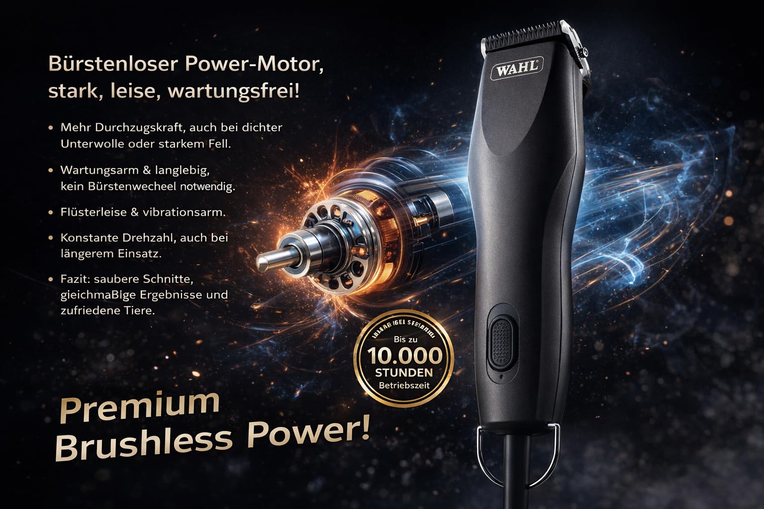 Rotschopf24 MAX50+ Tier Schermaschine Tasche & 8 Metallaufsteckkämme