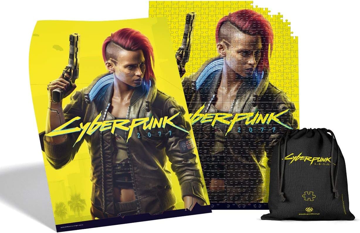 Good LootGood Loot Cyberpunk 2077 Female V - 500 Pieces Jigsaw Puzzle 34cm x 48cm | includes Poster and Bag | Game Artwork for Adults and Teenagers