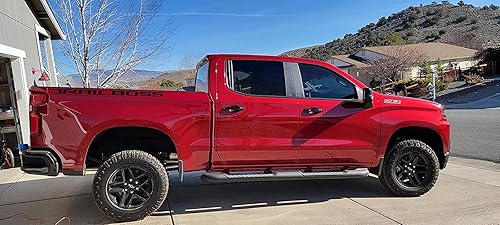 Miniatura 5 de Juego de 2 calcomanías de repuesto para Chevy Silverado 1500 Z71 2019-2022 (negro)