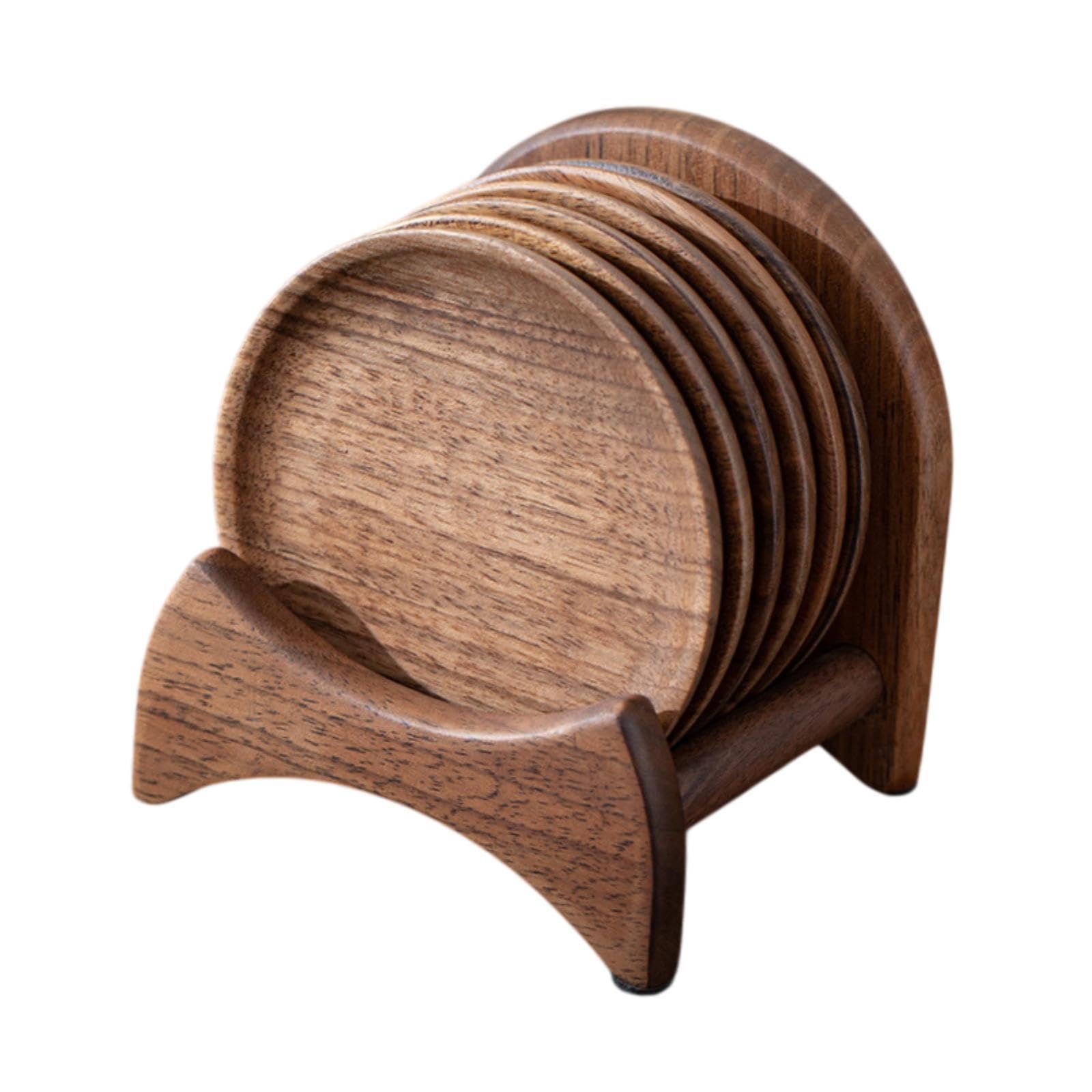 Sous-verres en bois Fenteer antidérapants et coussinets de protection