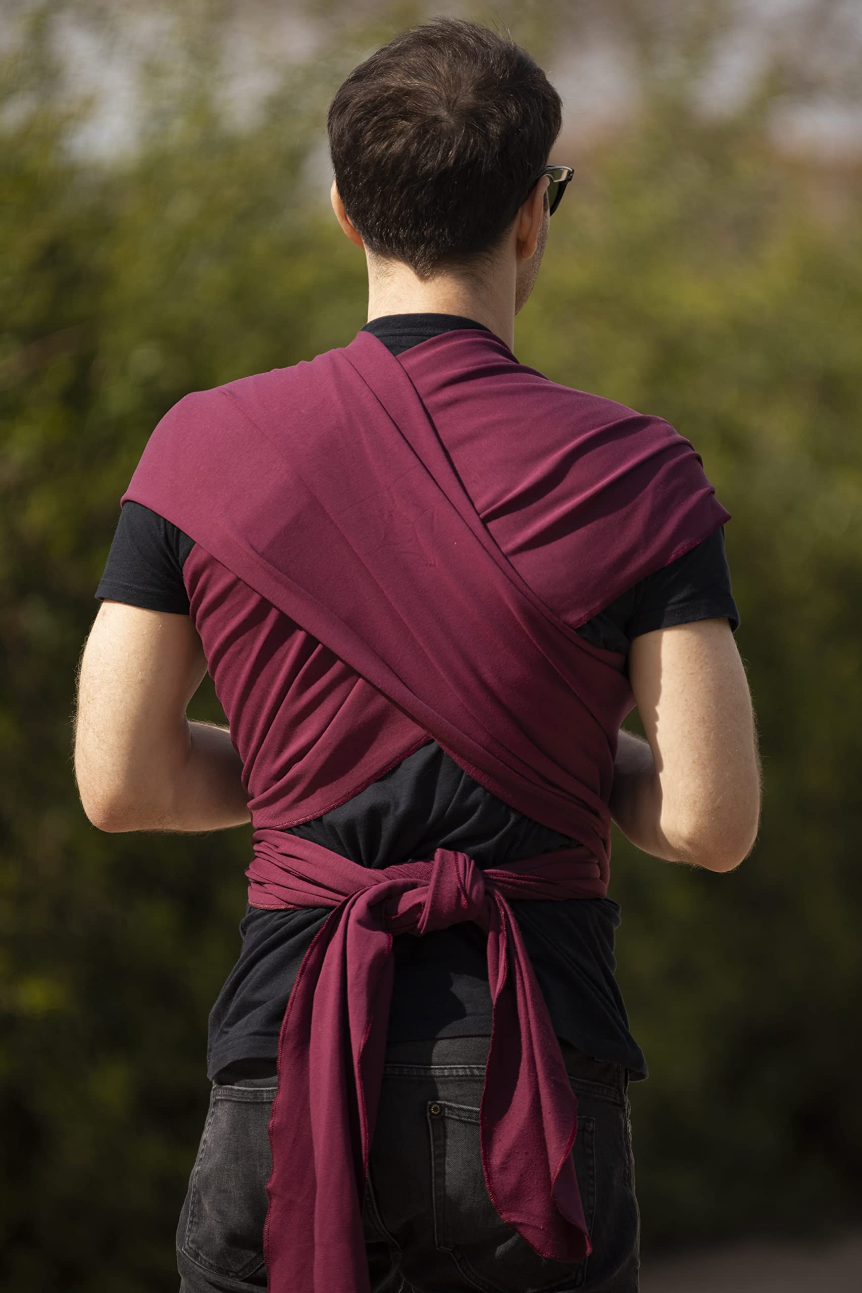 Amarsupiel|Elastisches, ergonomisches, sicheres und benutzerfreundliches Tragetuch | Babytrage für Neugeborene |Baby Sling |Spanische Herstellung |OEKOTEX |kastanienbraun|