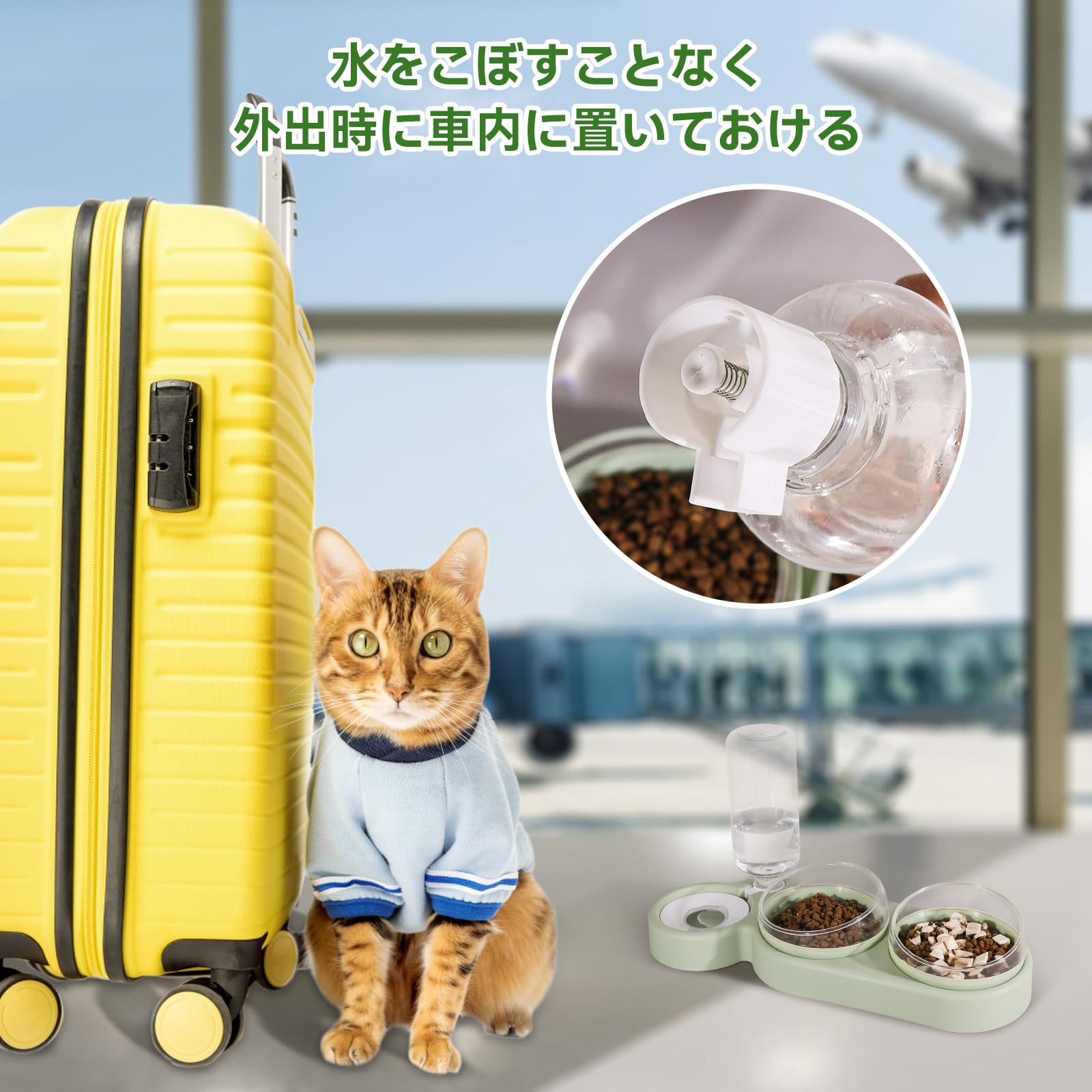 猫のお水入れ Amazon | 猫 餌入れ 猫 水飲み器 水分補給 子猫 高齢猫 餌入れ ネコ