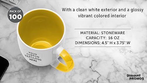 Miniatura 4 de Juego de 10 tazas de café grandes estilo bistro personalizadas de 16 onzas, paquete a granel personalizado, perfectas para café, té, expreso, cacao