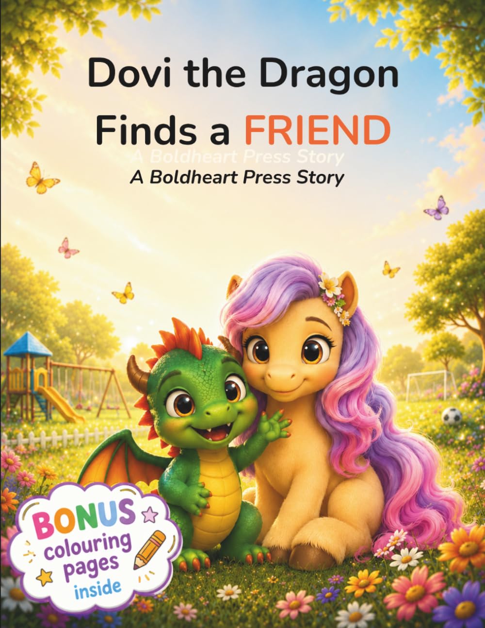 Dovi the Dragon Finds a FRIEND: A Children's Story & Activity Book to Help Them Make Friends