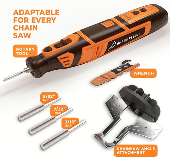 Sharp Pebble Electric Cordless Chainsaw Sharpener Kit - Chain Saw Tool