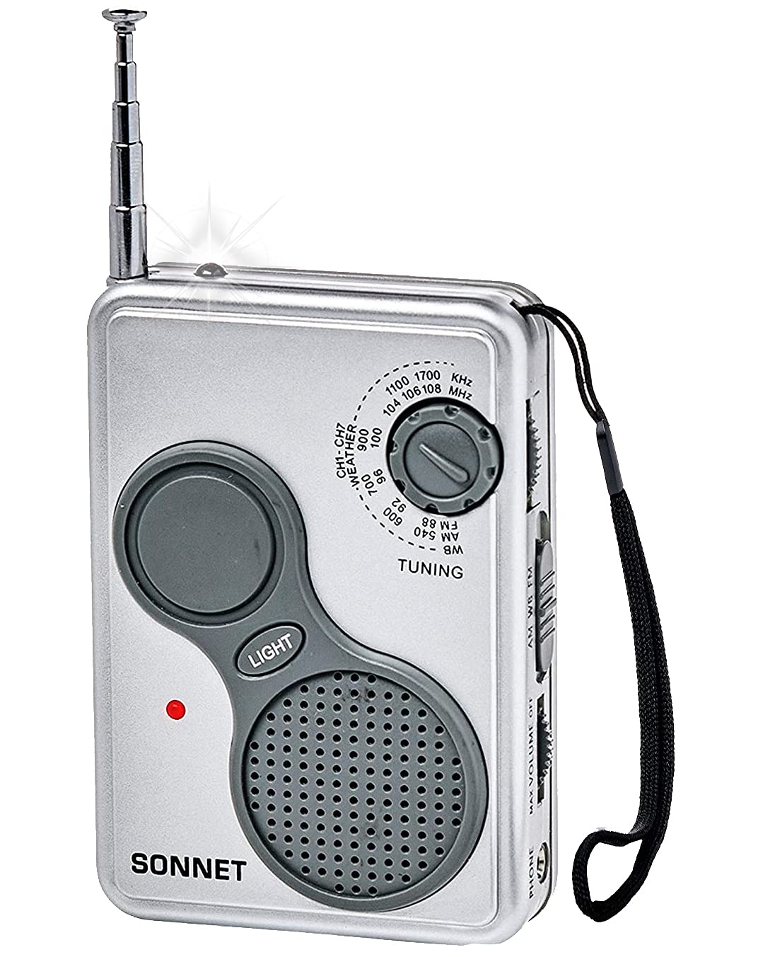 Pocket Radio AM FM with Emergency NOAA Weather Band and Flashlight - Portable Transistor Radio Battery Operated by Sonnet-image-35