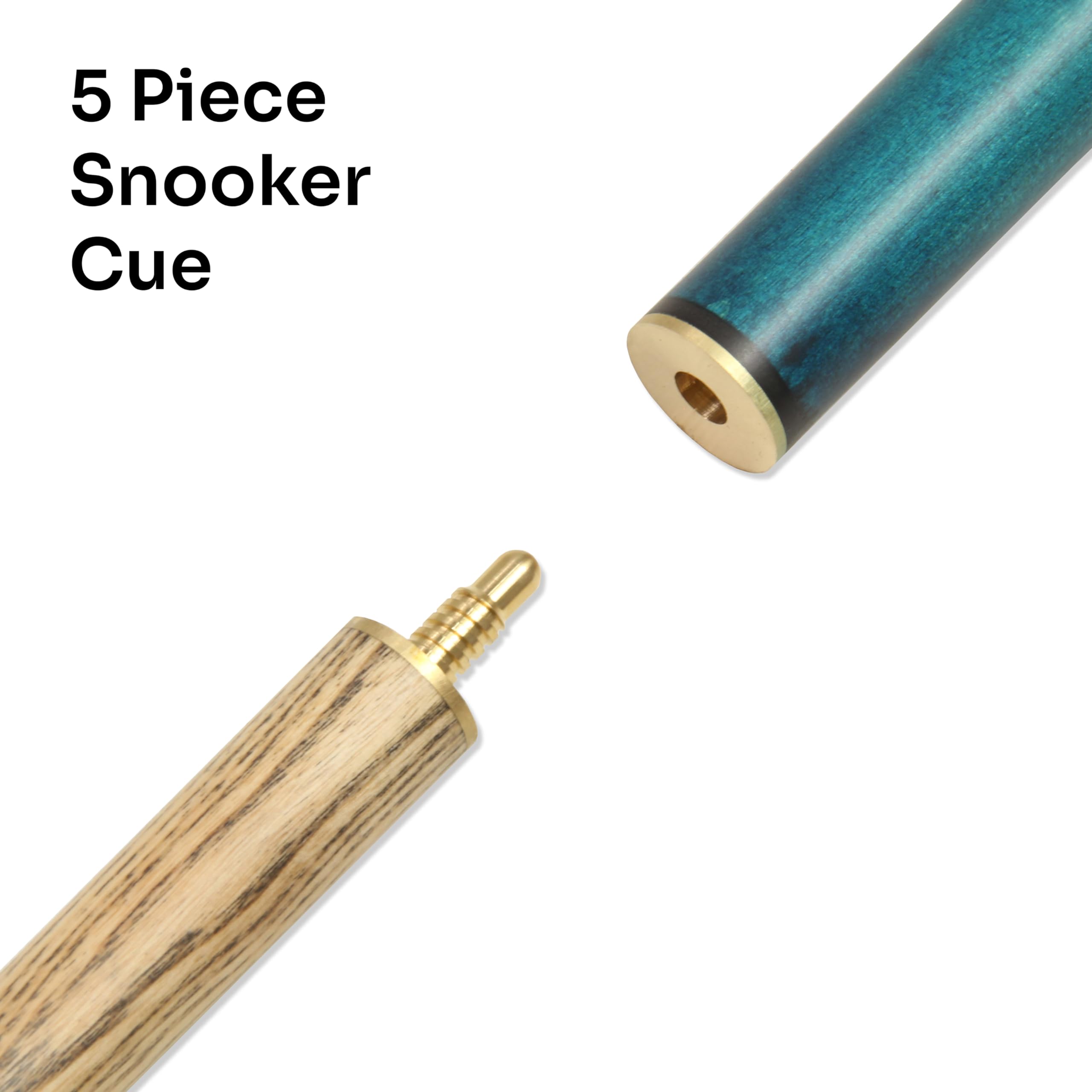 Queue De Billard Jonny 8 Ball Pro Triad Bleu 132 Cm - Pointe 8 Mm Elk Master 3 Sections