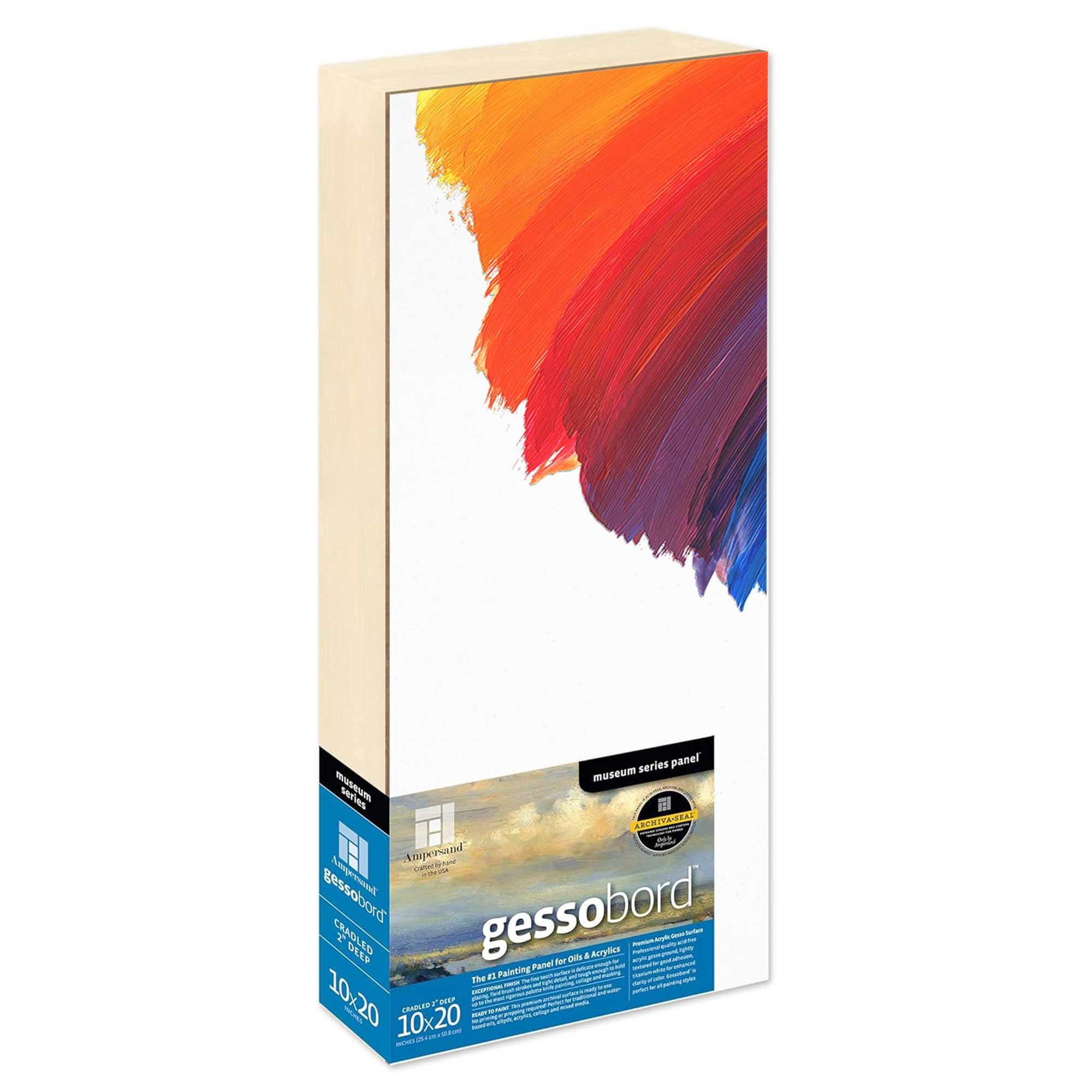 Gessobord Ampersand 10X20 pour peinture fine et techniques mixtes durables