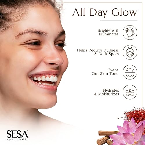 Miniatura 7 de SESA Kumkumadi - Suero facial de 1.0 fl oz  Hecho con 40% aceite de Kumkumadi  Para una piel brillante e iluminadora  100% ayurvédico