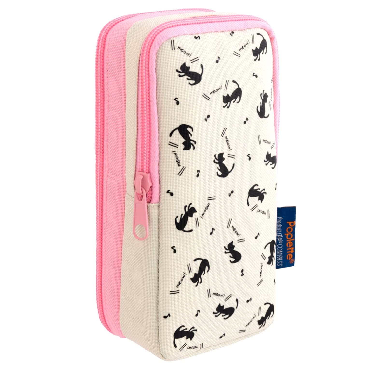 Amazon | ニッケン文具 タテヨコ ペンケース Poplette クロネコ 