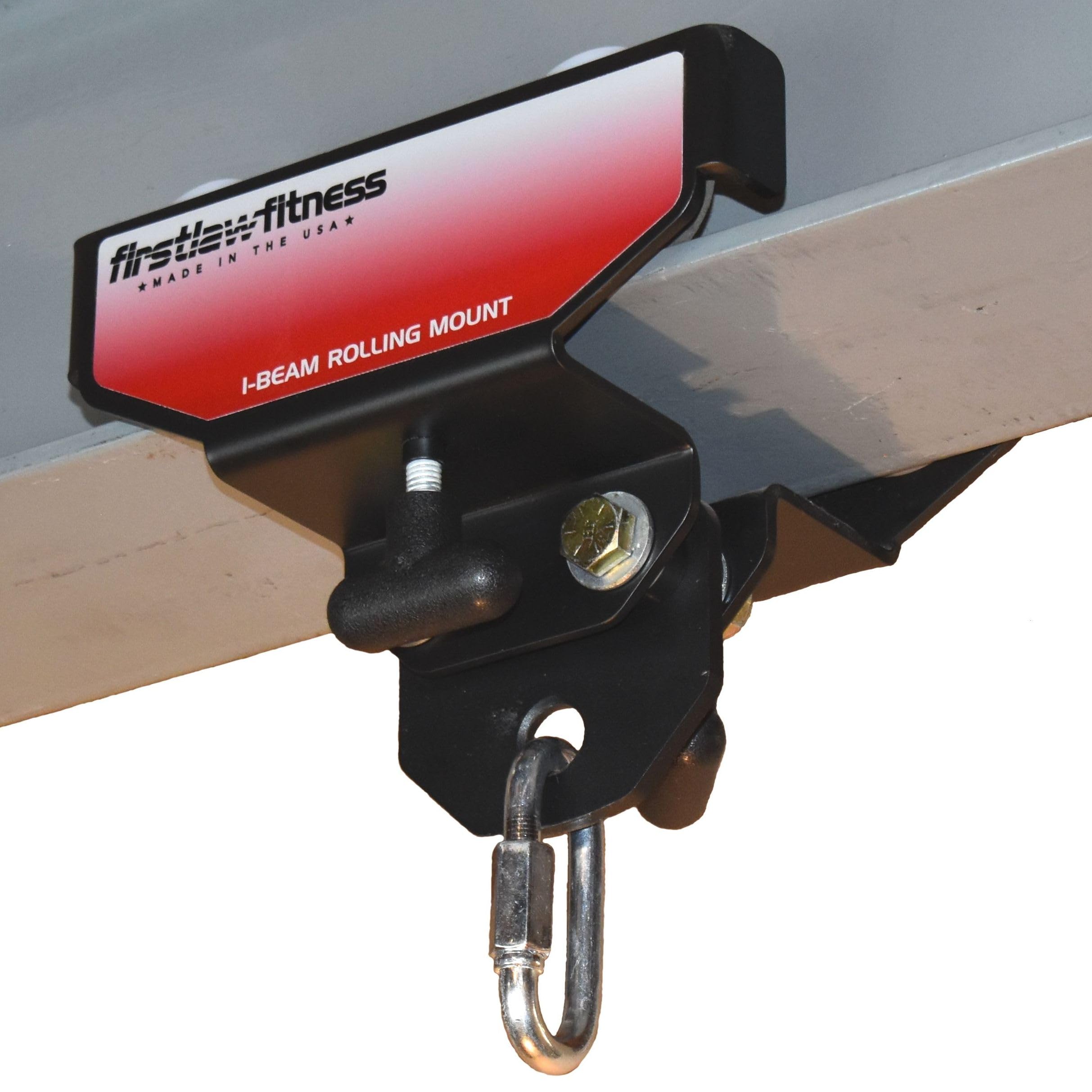 Firstlaw Fitness I-Beam Rolling Punching Bag Mount - Red Stickers (Select I-Beam Width Below)