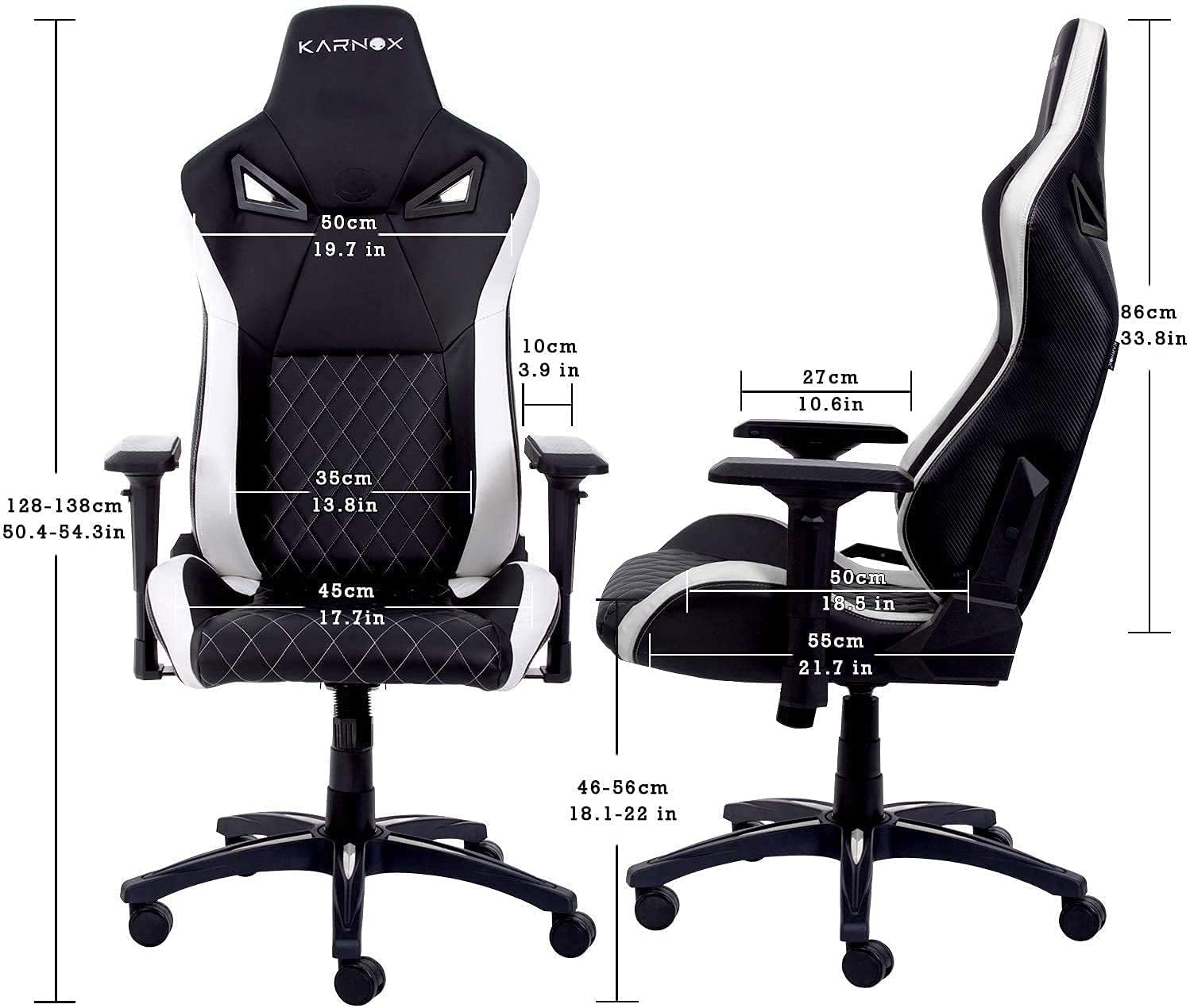 Buy Karnox Tr White Gaming Chair Ergonomic Office Chair High Back Pu Executive Desk Chair With Adjustable Armrest Buy Karnox Tr White Gaming Chair Ergonomic Office Chair High Back Pu Executive Desk Chair With Adjustable Armrest