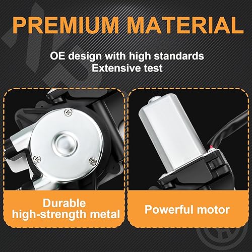 Miniatura 6 de NPAUTO Elevalunas eléctrico trasero del lado del conductor con motor de repuesto para Buick Century, Buick Regal 1997 1998 1999 2000 2001 2002 2003