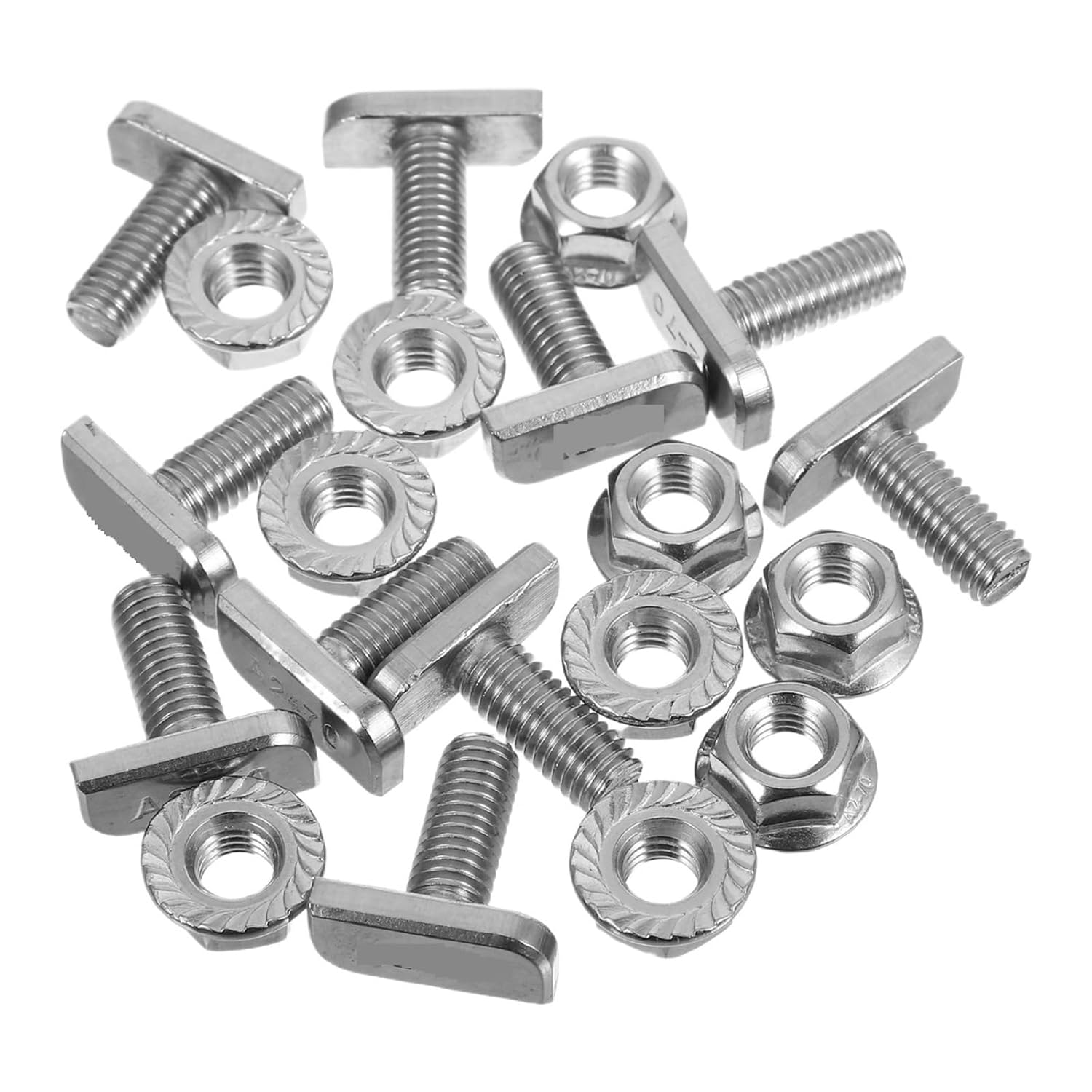10 Sets Stainless Steel Sliding T-Bolt M8 Thread T-Slot Screws T-Track Accessories Precision for T Track