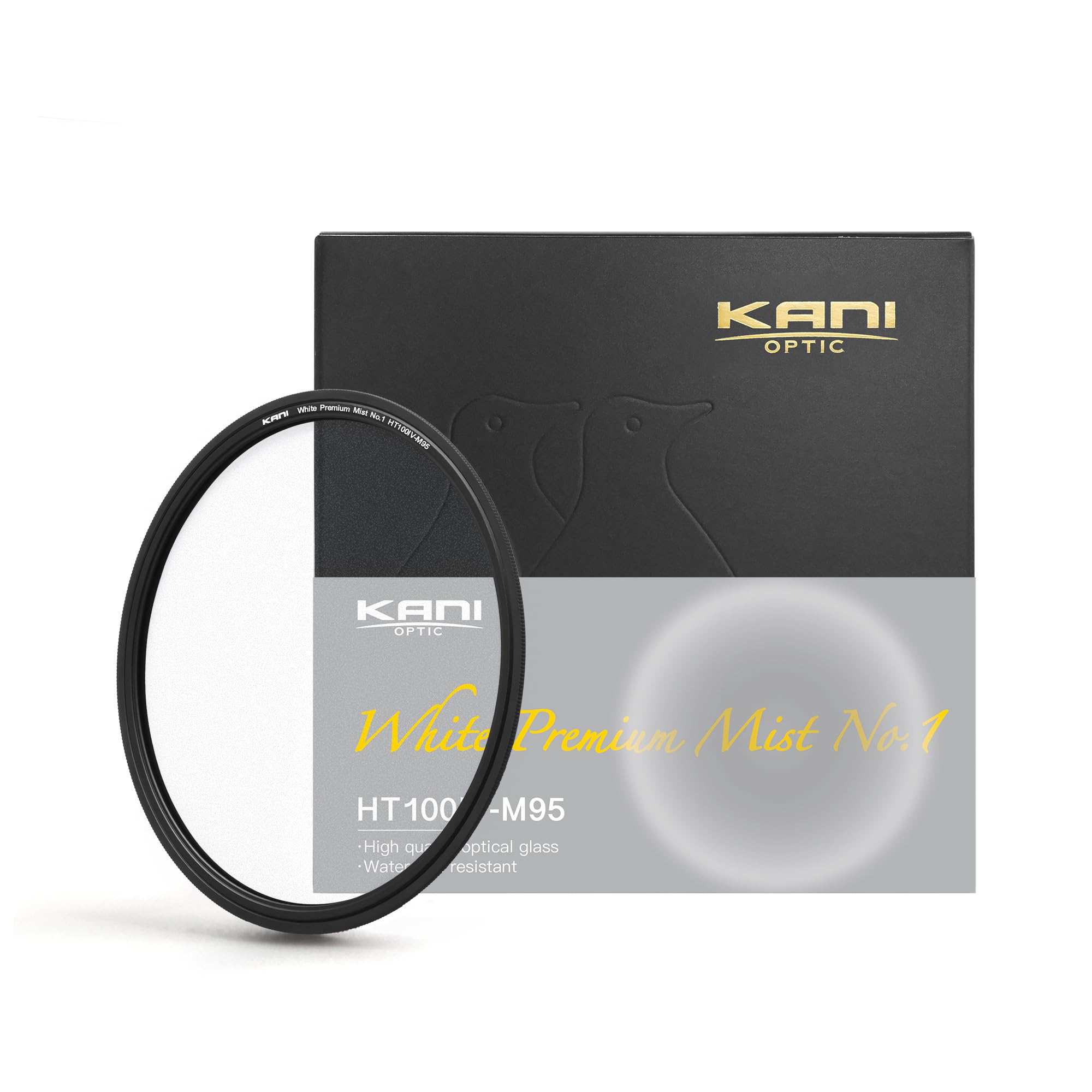 KANI 815811 100mm Wide Soft Filter White Premium Mist No.1 HT100IV-M95 Magnetic 100mm Width Holder for HT100 IV Square Filter Accessories, Soft Effect, Contrast Adjustment, Low Reflectivity